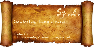 Szokolay Laurencia névjegykártya